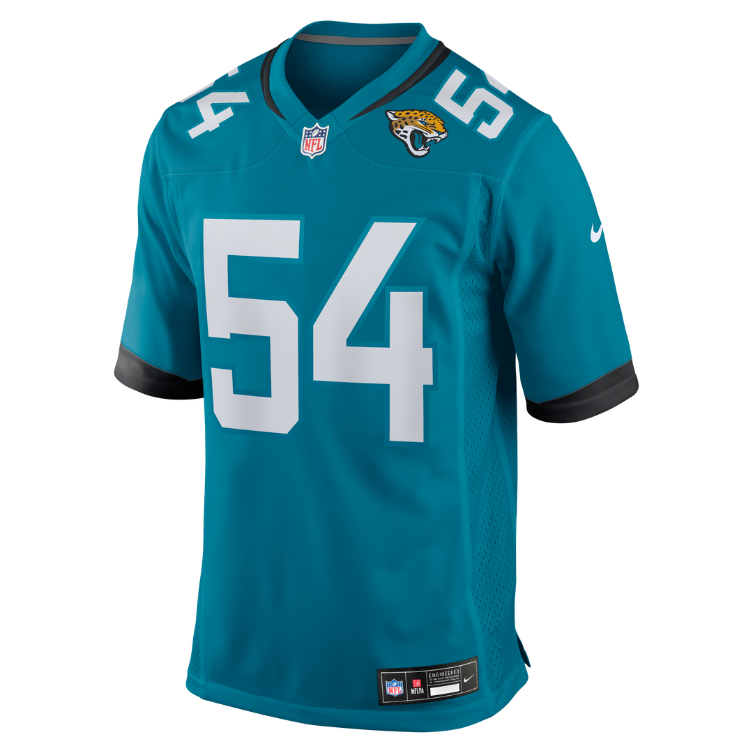 Jacksonville Jaguars Jack Kiser Nike Team Game Jersey - Teal