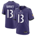 Baltimore Ravens Elijah Sarratt Nike Team Game Jersey - Purple