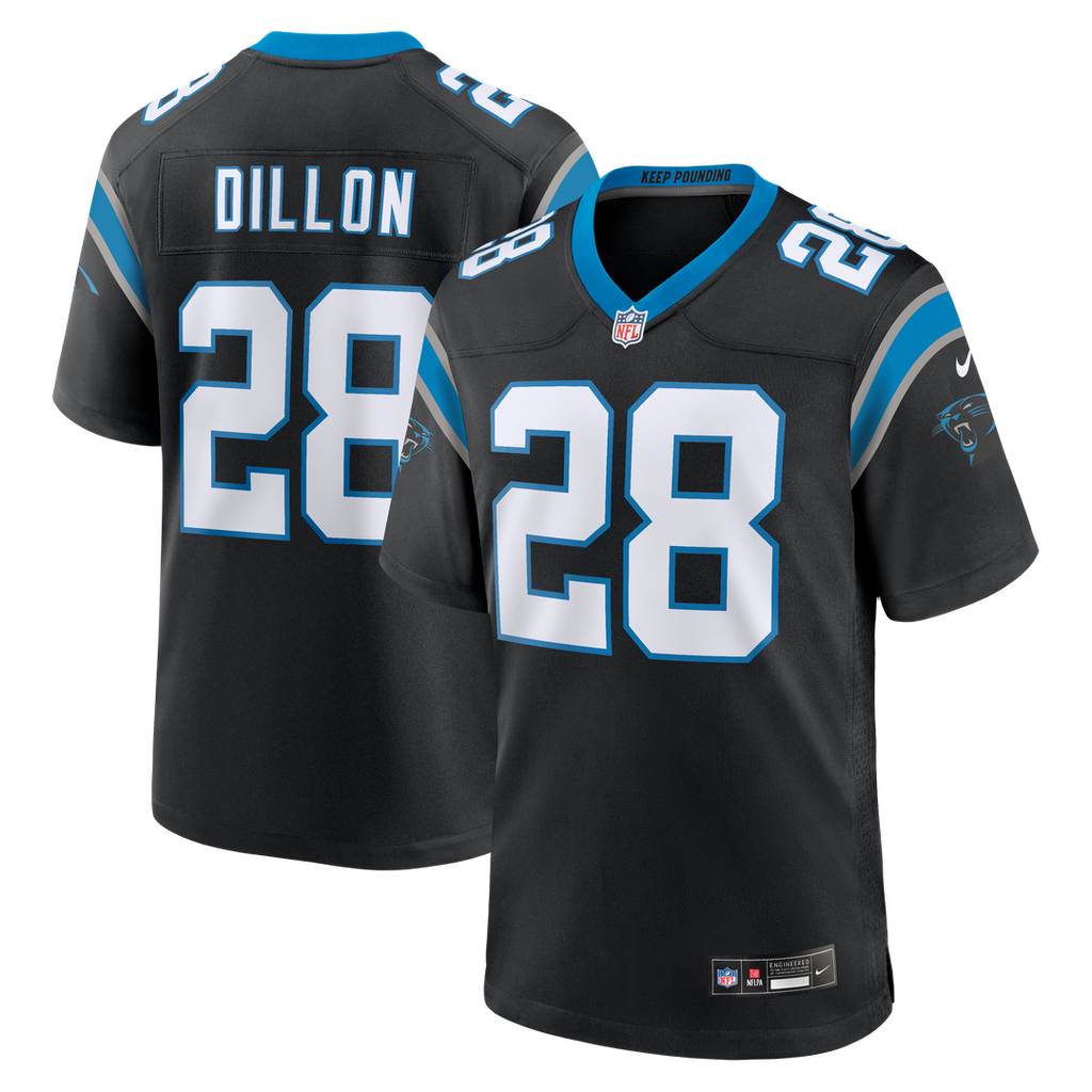Carolina Panthers AJ Dillon Nike Team Game Jersey - Black