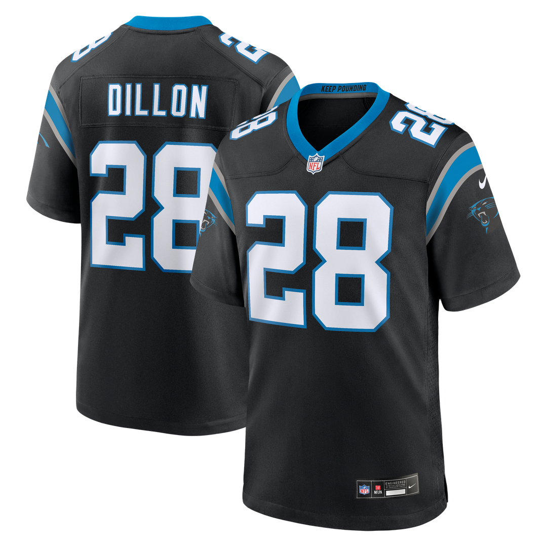 Carolina Panthers AJ Dillon Nike Team Game Jersey - Black