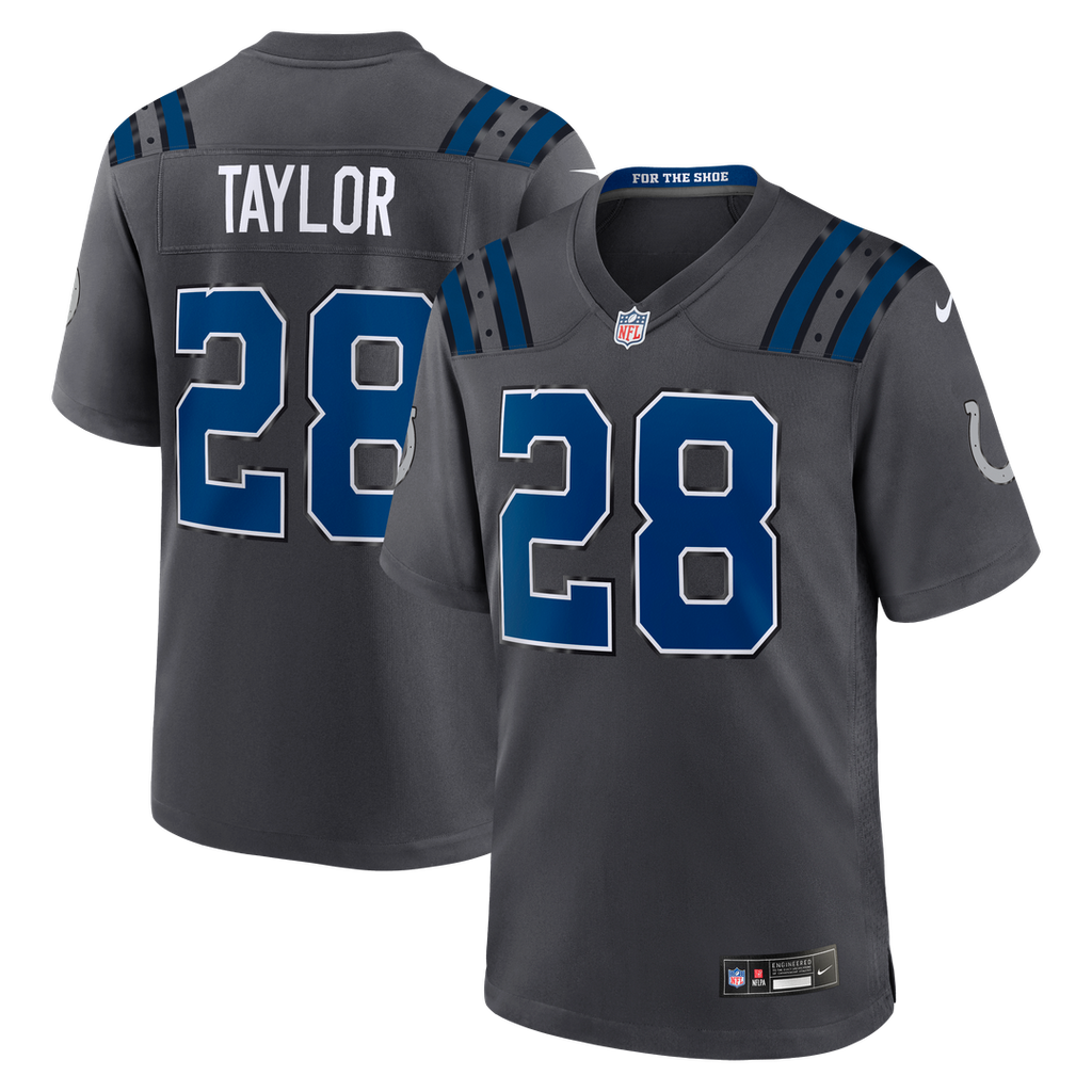 Indianapolis Colts Jonathan Taylor Nike 2026 Rivalries Collection Game Jersey - Anthracite