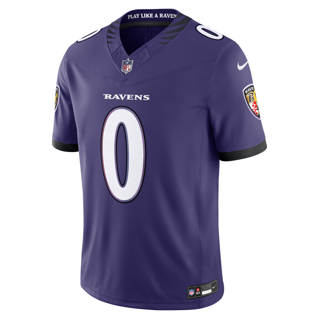 Baltimore Ravens Roquan Smith Nike Team Vapor F.U.S.E. Stitched Limited Jersey - Purple