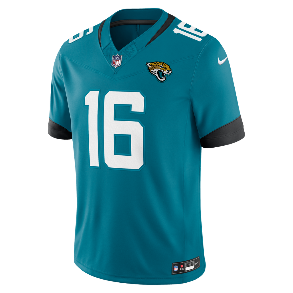 Jacksonville Jaguars Trevor Lawrence Nike Team Vapor F.U.S.E. Stitched Limited Jersey - Teal