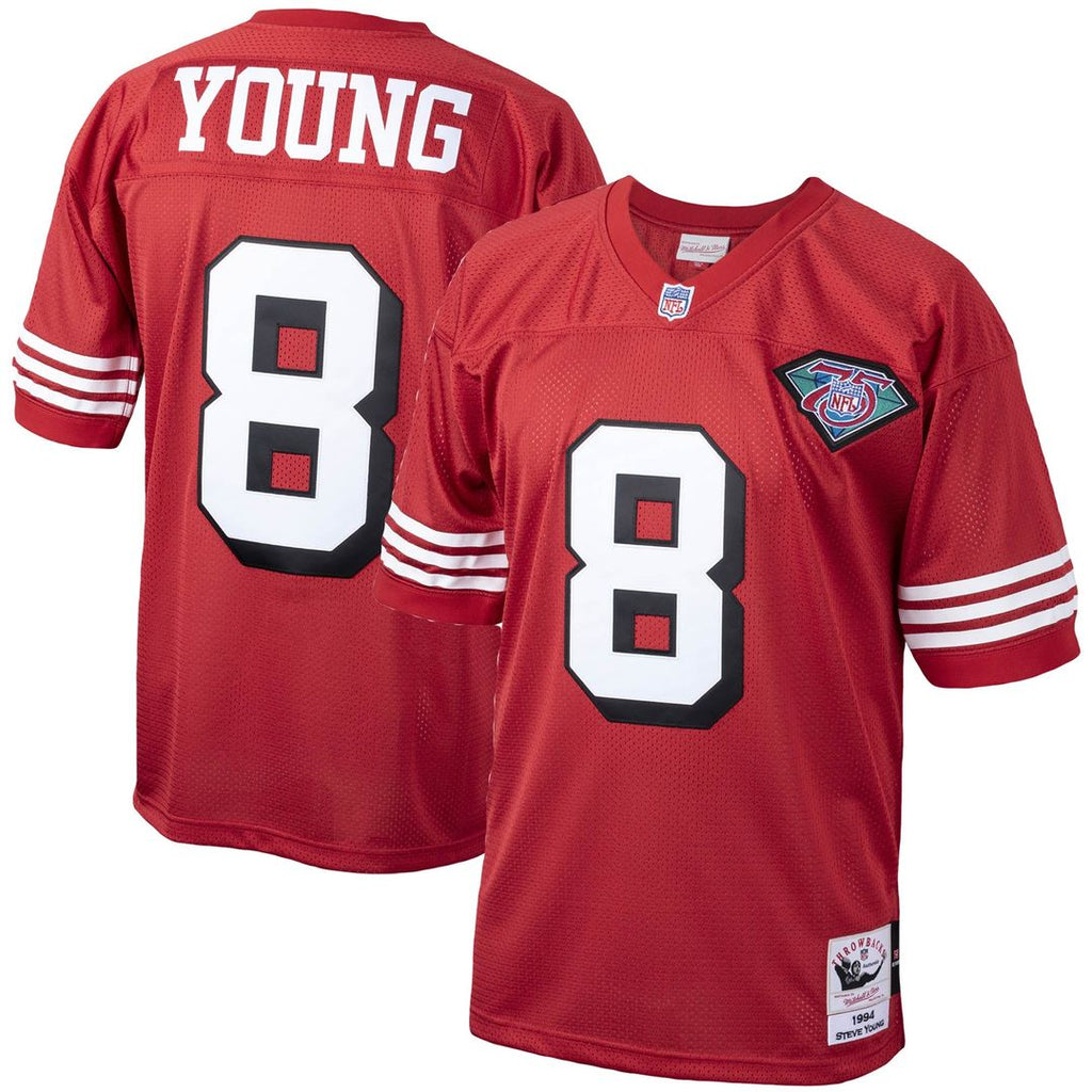 San Francisco 49ers 1994 Steve Young Mitchell & Ness Authentic Throwback Retired Player Jersey - Scarlet