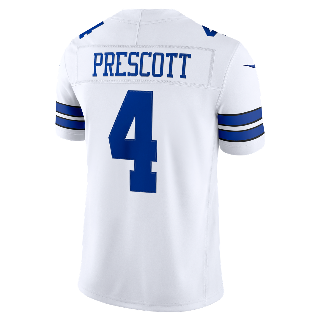 Dallas Cowboys Dak Prescott Nike Vapor F.U.S.E. Stitched Limited Jersey - White