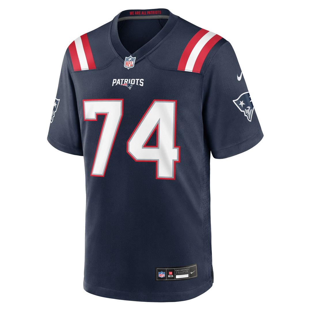 New England Patriots Caleb Lomu Nike Team Game Jersey - Navy
