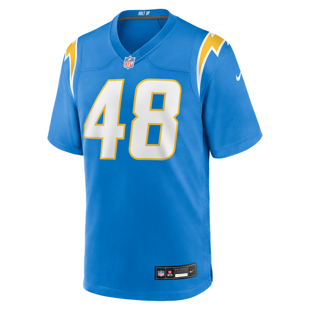 Los Angeles Chargers Bud Dupree Nike Team Game Jersey - Powder Blue