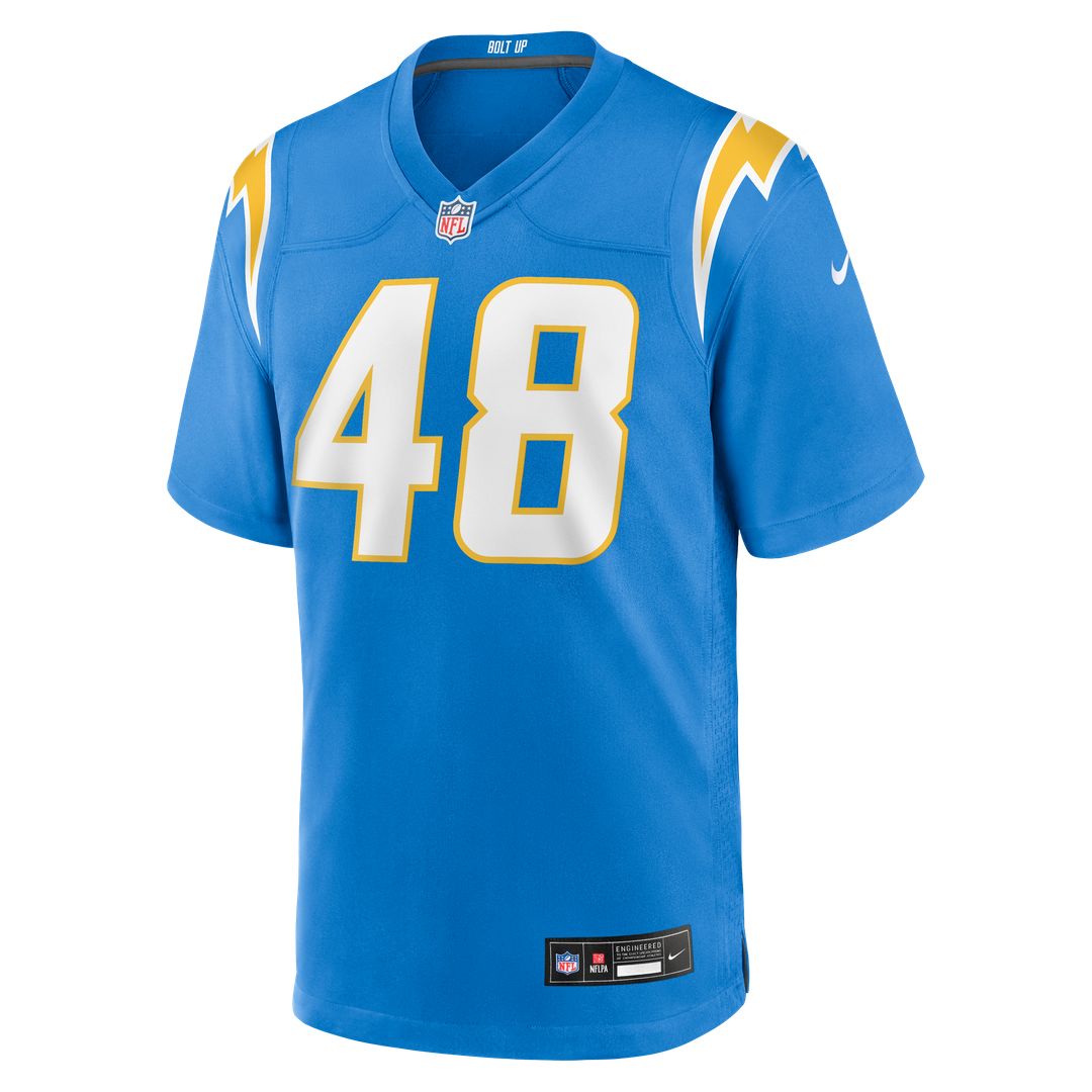 Los Angeles Chargers Bud Dupree Nike Team Game Jersey - Powder Blue