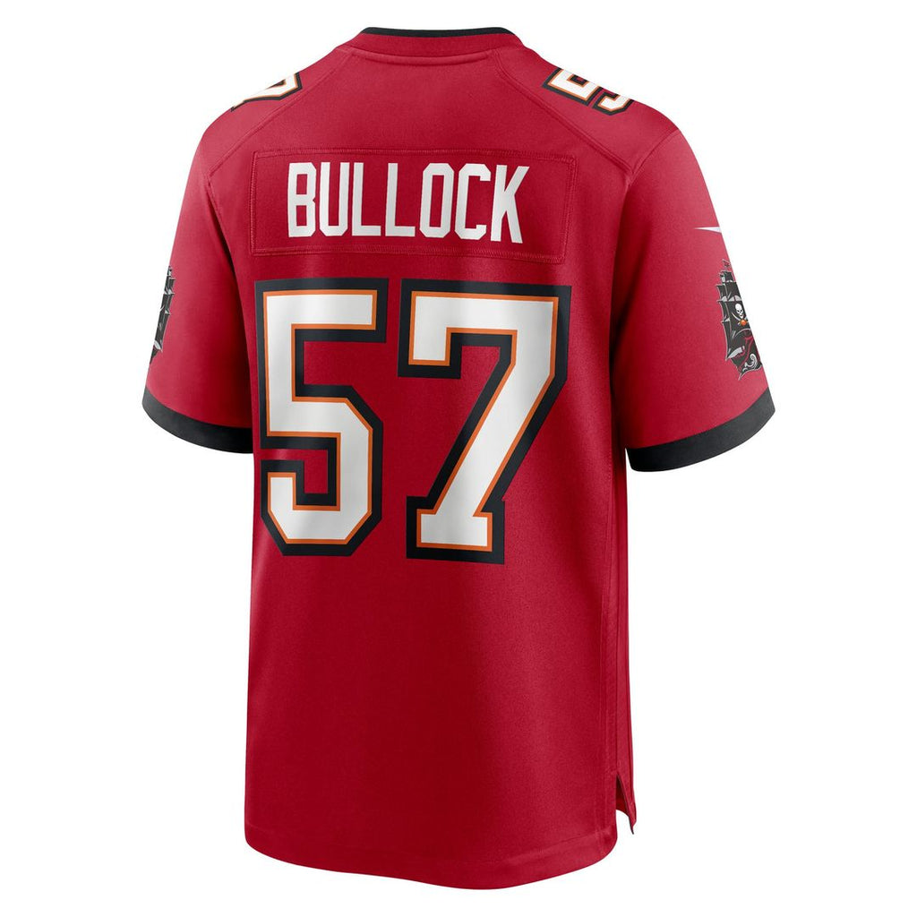 Tampa Bay Buccaneers John Bullock Nike Team Game Jersey - Red