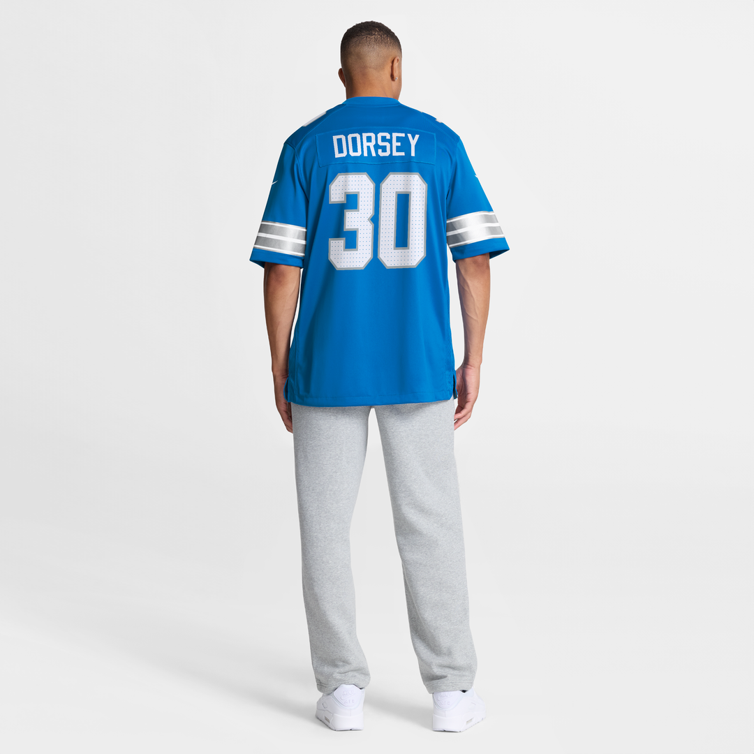 Detroit Lions Khalil Dorsey Nike Team Game Jersey - Blue