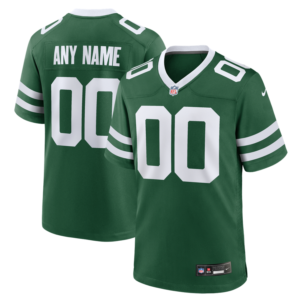 New York Jets Nike Legacy White Custom Game Jersey