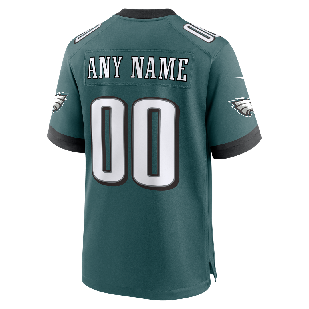 Philadelphia Eagles Nike Team Custom Game Jersey - Midnight Green