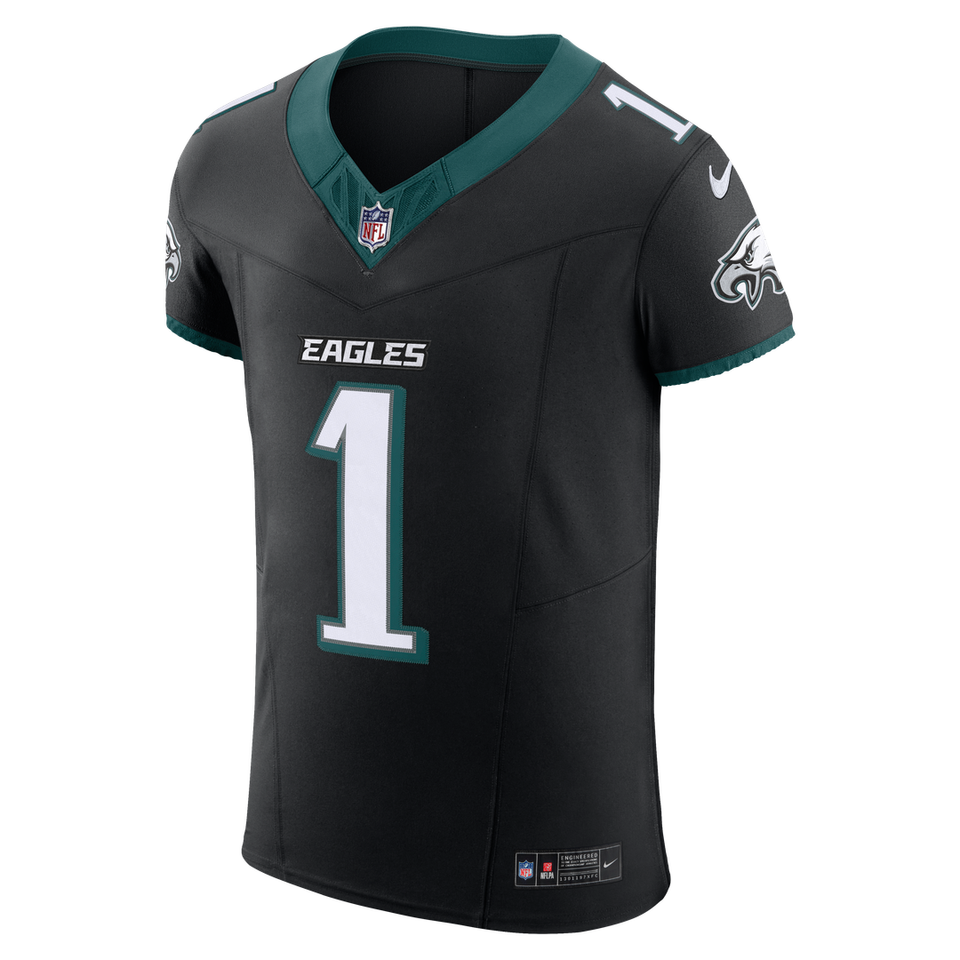 Philadelphia Eagles Jalen Hurts Nike Alternate Vapor F.U.S.E. Elite Jersey - Black