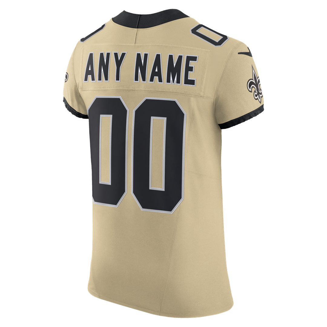 New Orleans Saints Nike Alternate Vapor F.U.S.E. Elite Custom Jersey - Gold