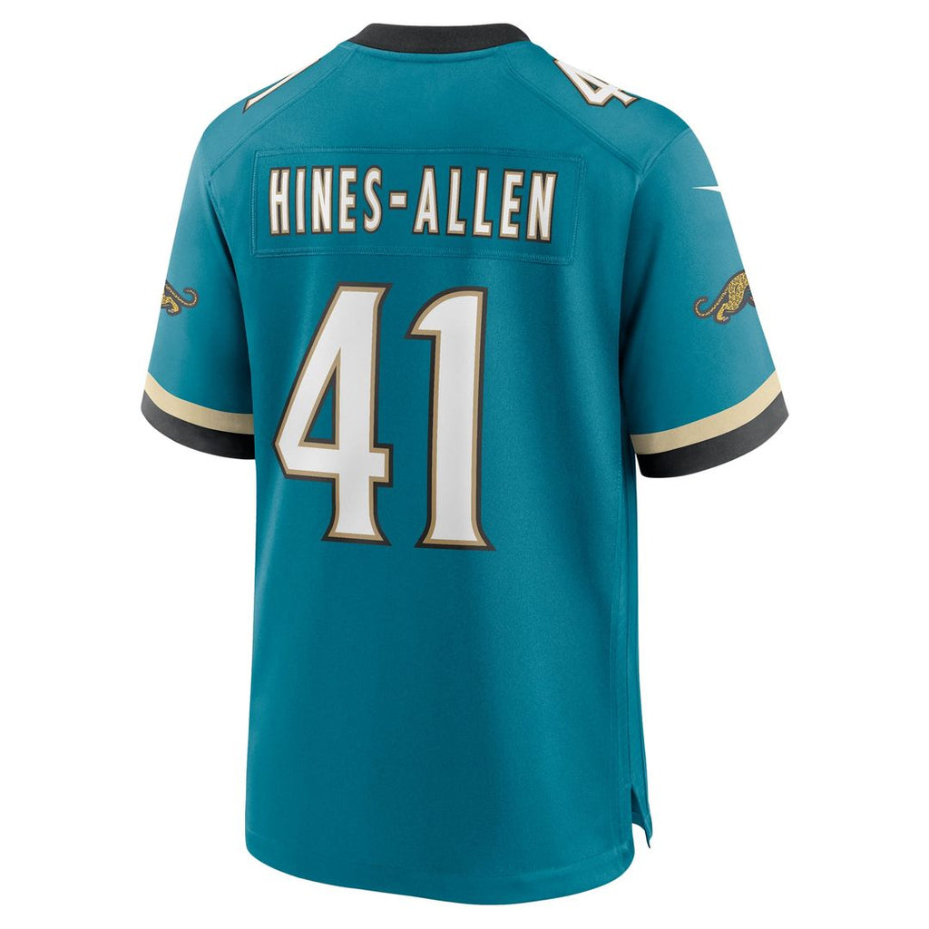 Jacksonville Jaguars Josh Hines-Allen Nike Prowler Throwback Player Game Jersey - Teal