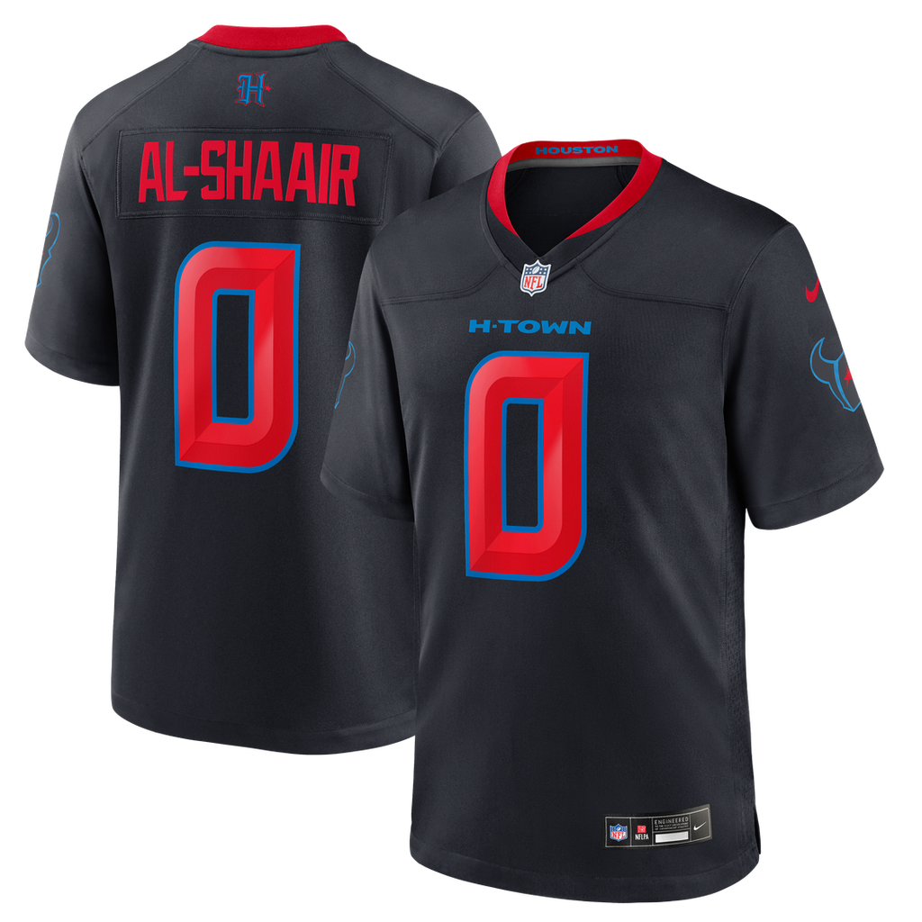 Houston Texans Azeez Al-Shaair Nike Alternate Game Jersey - Navy