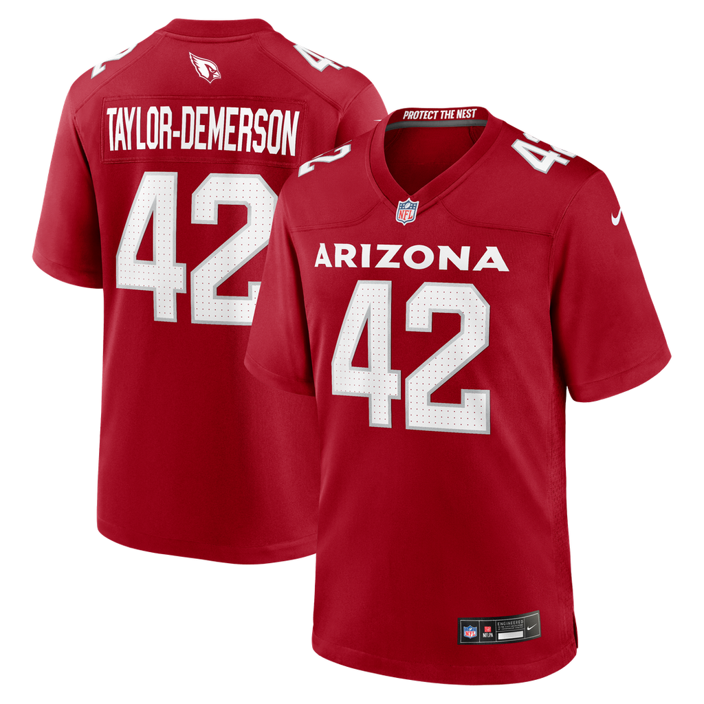 Arizona Cardinals Dadrion Taylor-Demerson Nike Team Game Jersey - Cardinal