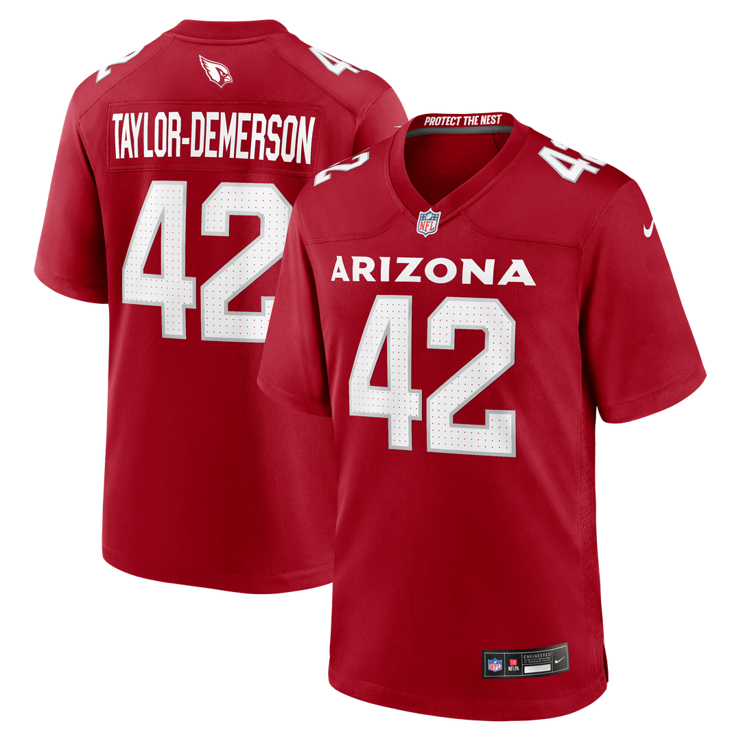 Arizona Cardinals Dadrion Taylor-Demerson Nike Team Game Jersey - Cardinal