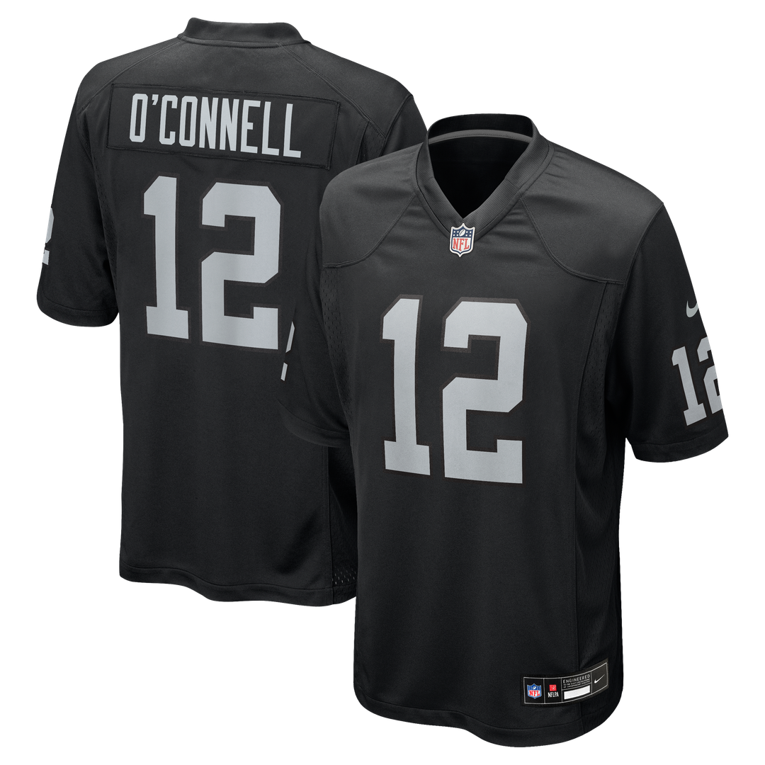 Las Vegas Raiders Aidan O'Connell Nike Team Game Jersey - Black