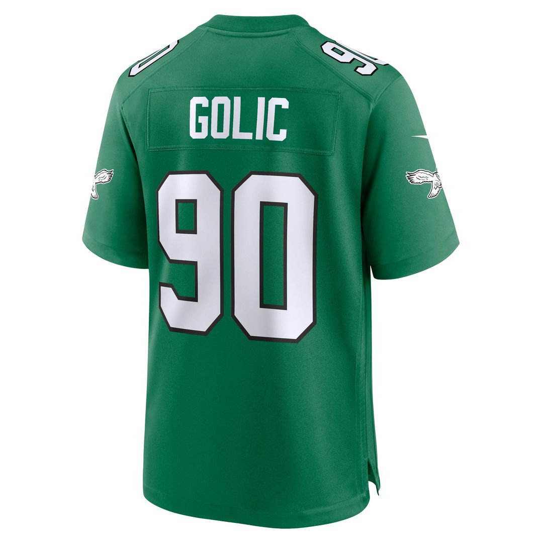 Philadelphia Eagles Mike Golic Nike Retired Player Alternate Game Jersey - Kelly Green