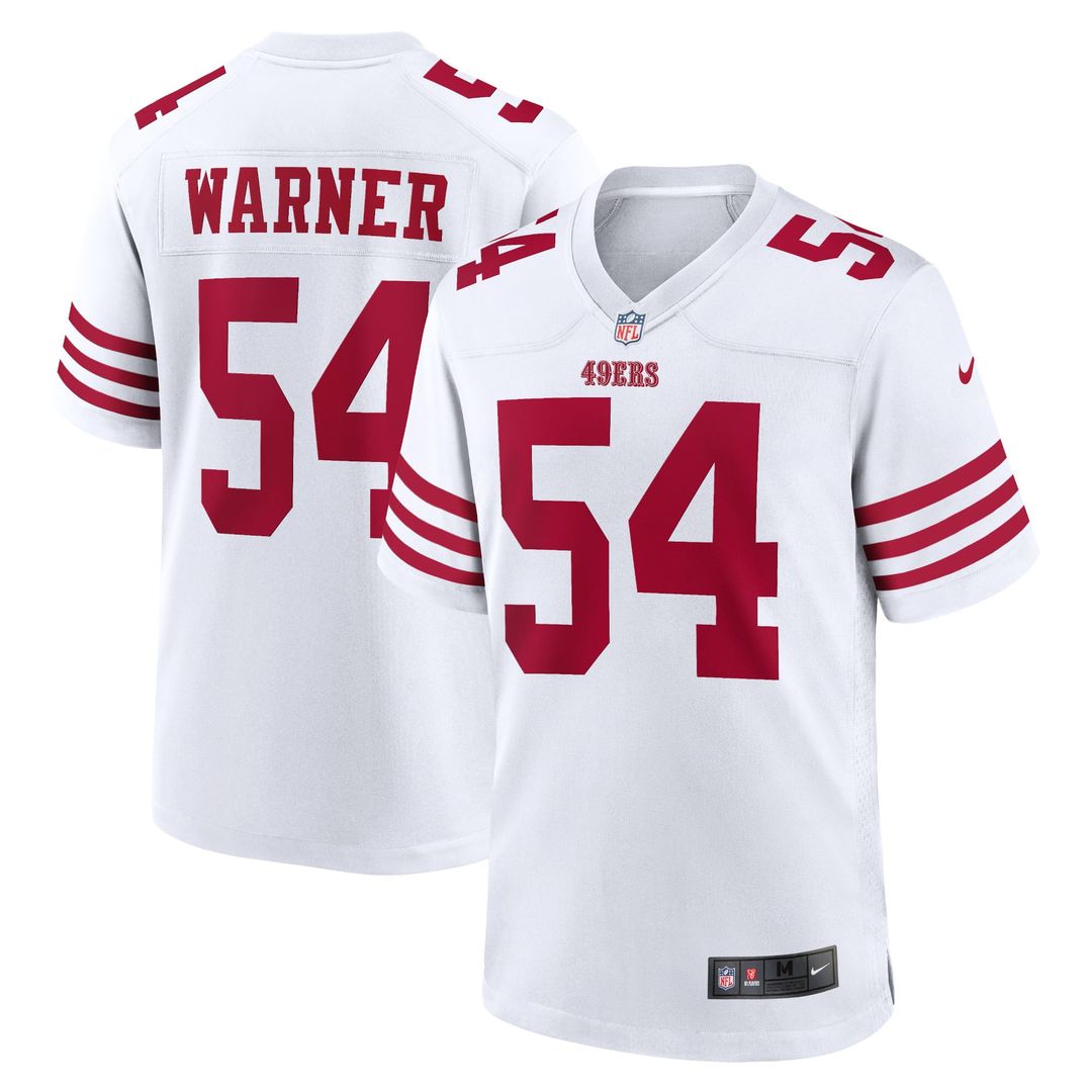 San Francisco 49ers Fred Warner Nike Player Game Jersey - White