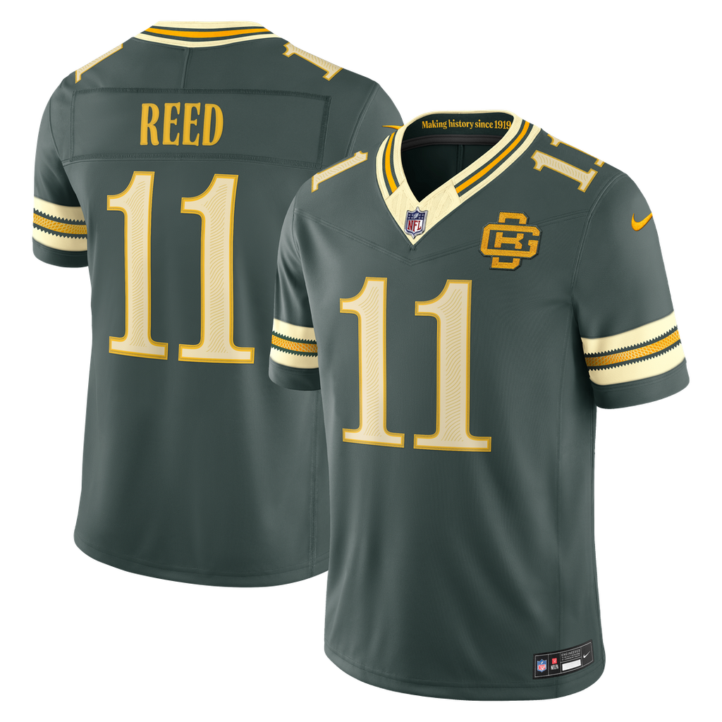 Green Bay Packers Jayden Reed Nike 2026 Rivalries Collection Stitched Limited Jersey - Green