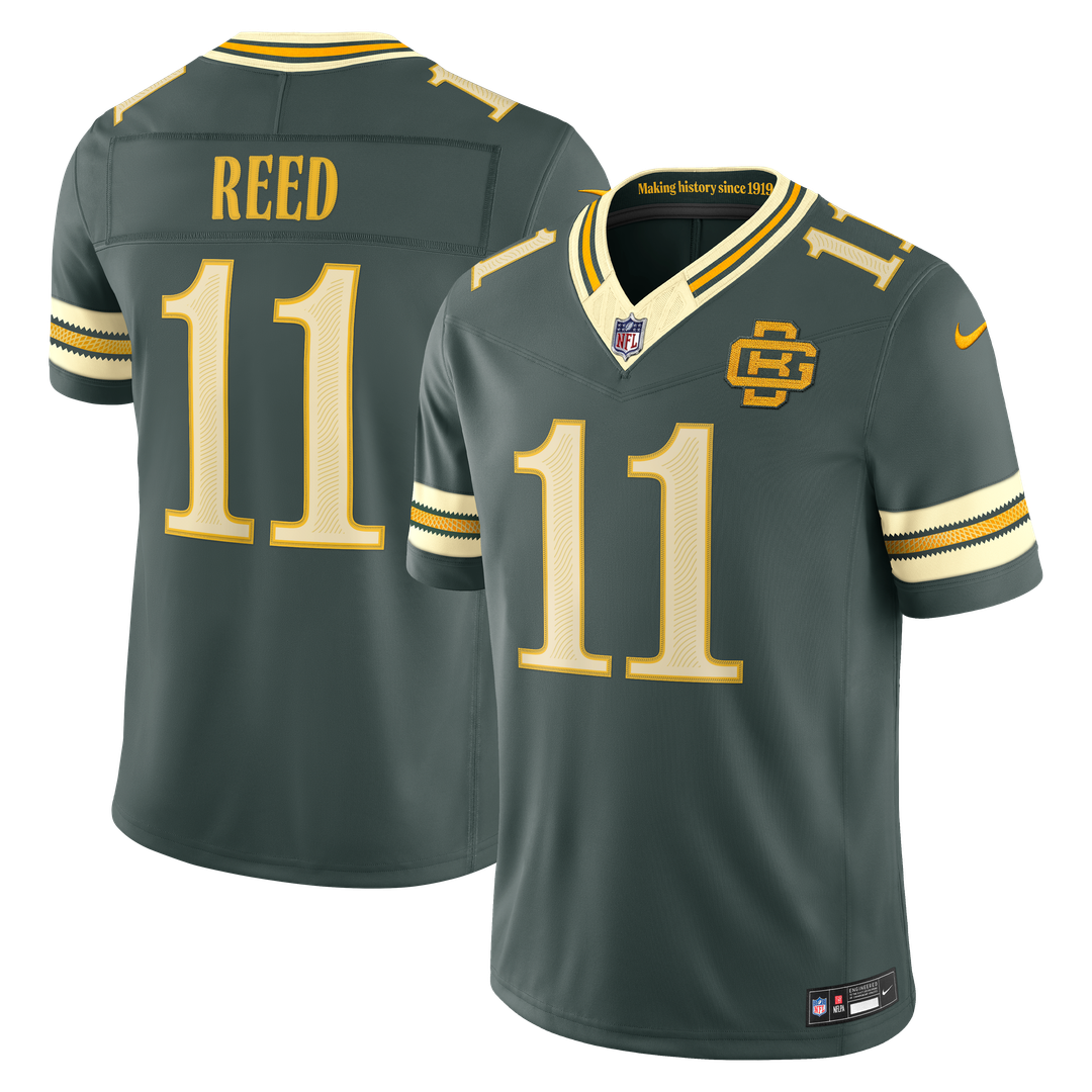 Green Bay Packers Jayden Reed Nike 2026 Rivalries Collection Stitched Limited Jersey - Green