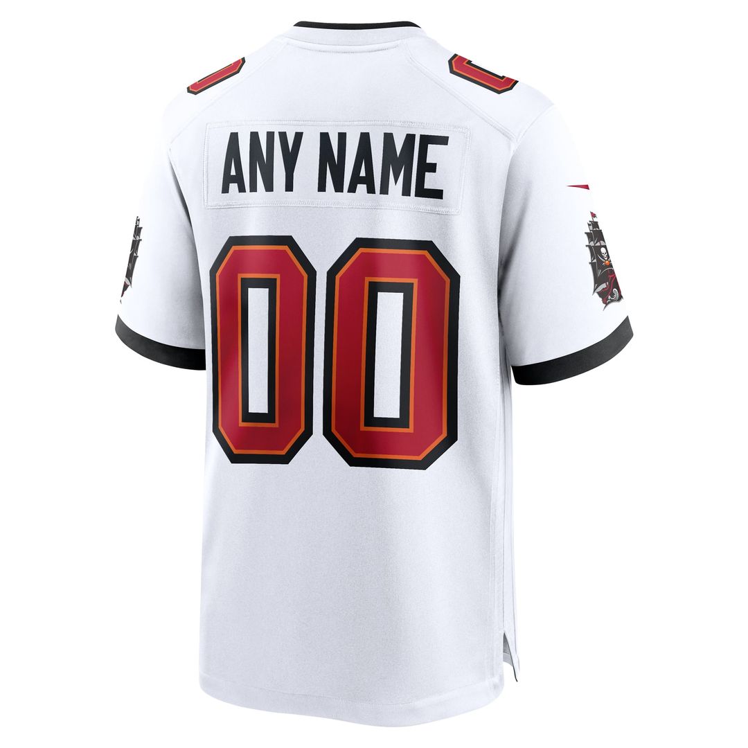 Nike Tampa Bay Buccaneers White Custom Game Jersey - White