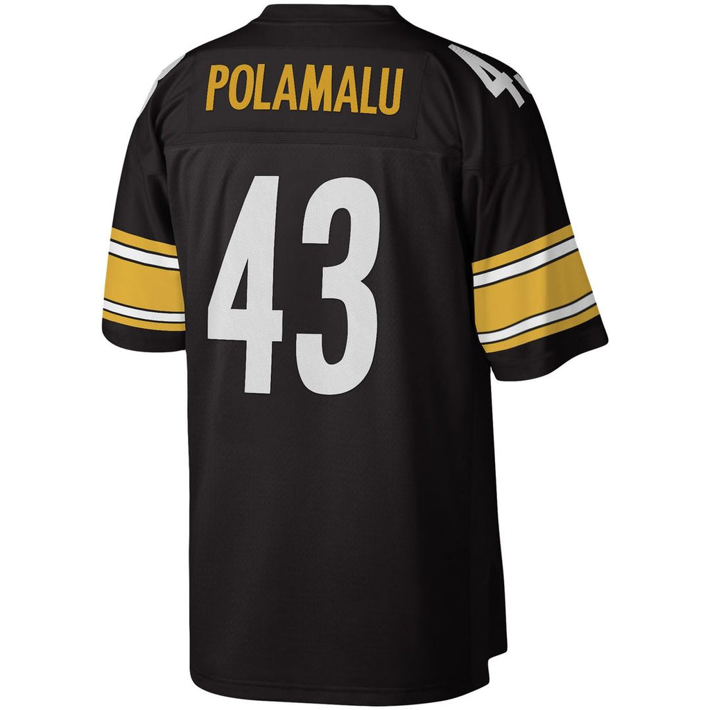 Pittsburgh Steelers Troy Polamalu Mitchell & Ness Legacy Replica Jersey - Black