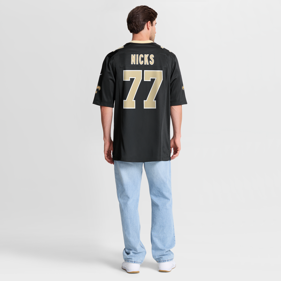 New Orleans Saints Carl Nicks Nike Game Retired Player Jersey - Black