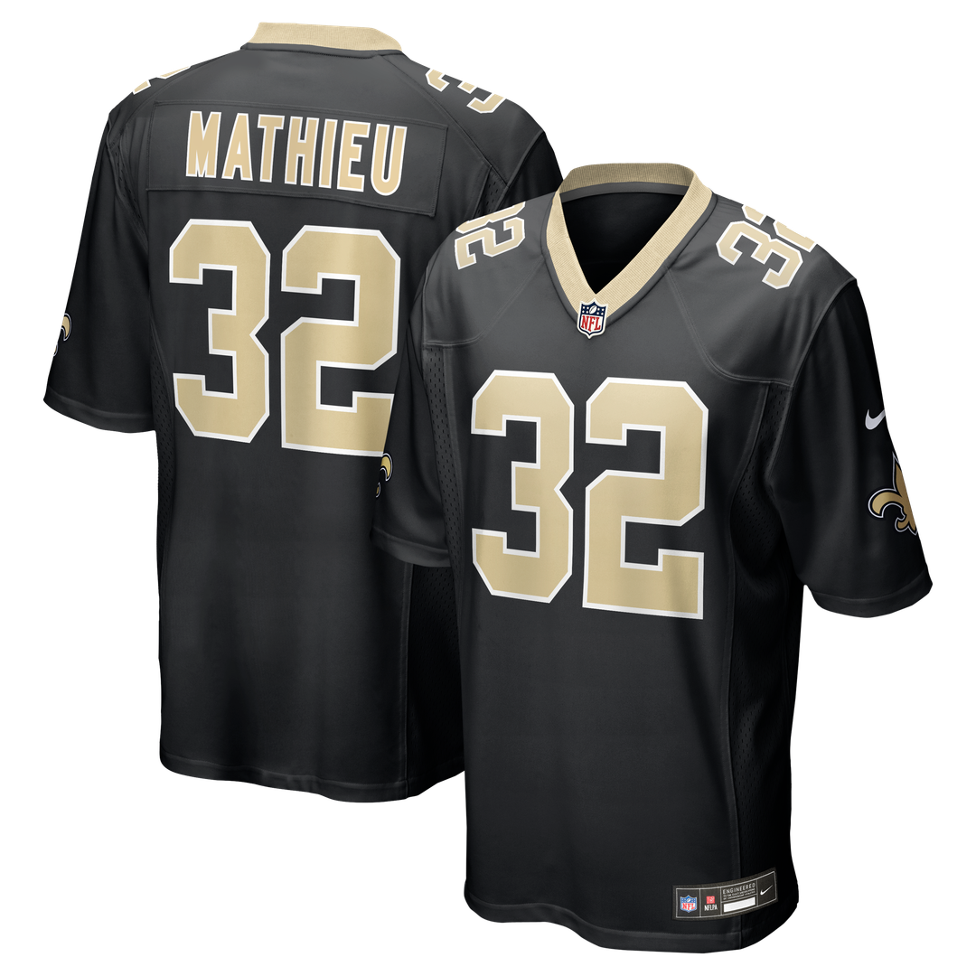 New Orleans Saints Tyrann Mathieu Nike Game Jersey - Black
