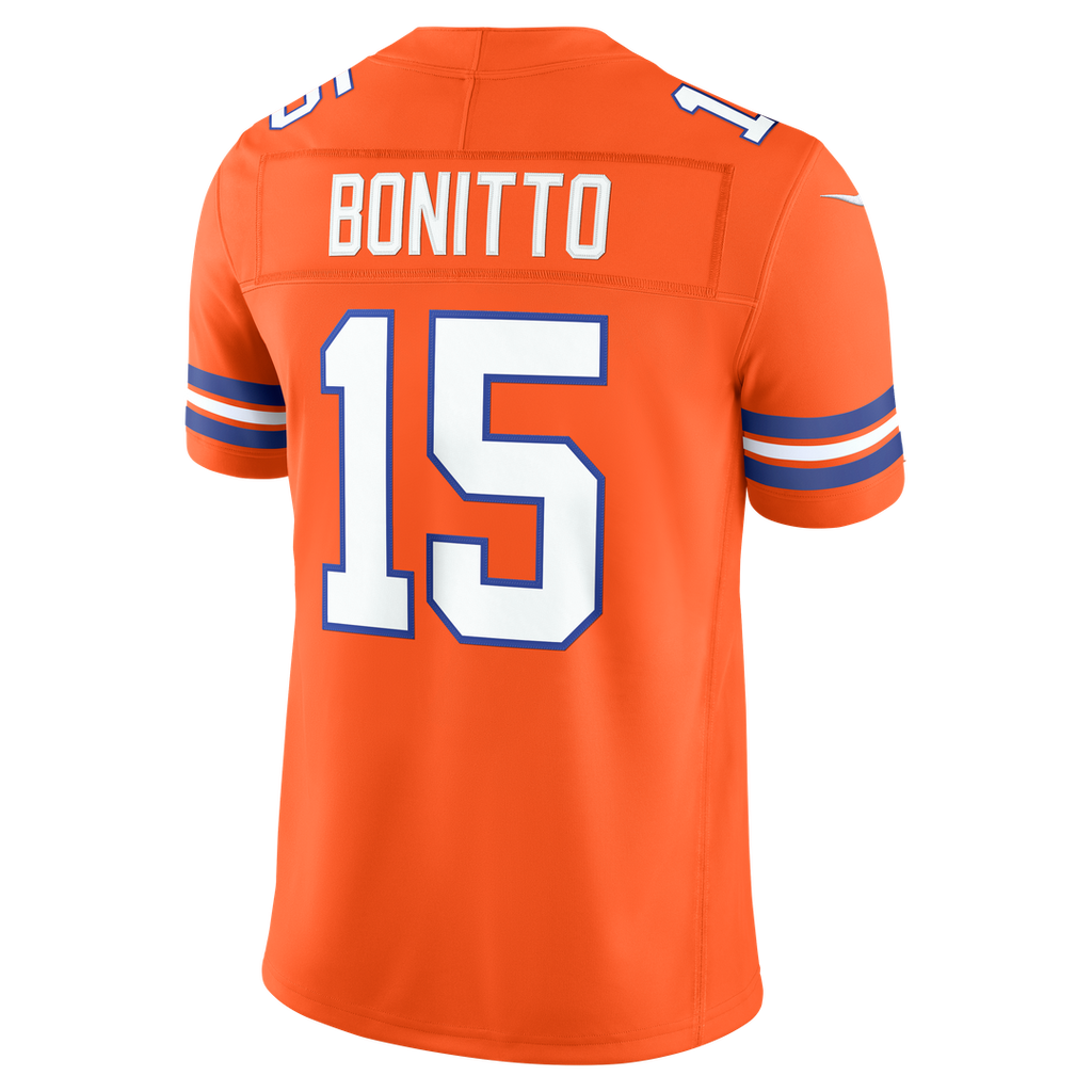 Denver Broncos Nik Bonitto Nike Alternate Vapor F.U.S.E. Stitched Limited Jersey - Navy