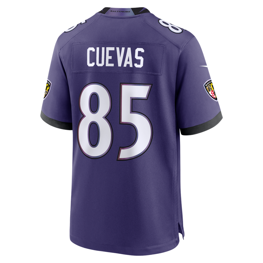 Baltimore Ravens Josh Cuevas Nike Team Game Jersey - Purple