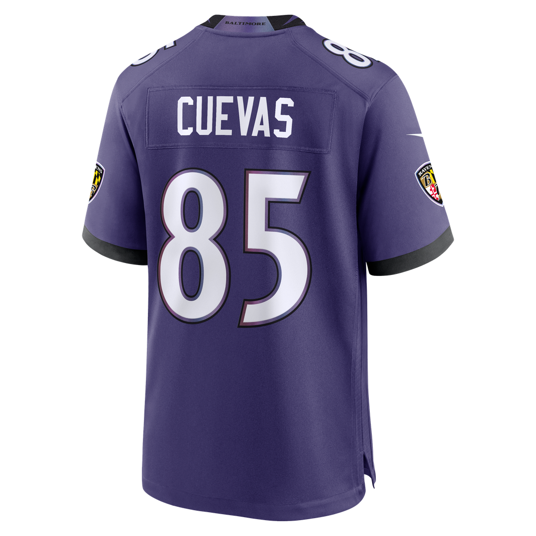 Baltimore Ravens Josh Cuevas Nike Team Game Jersey - Purple