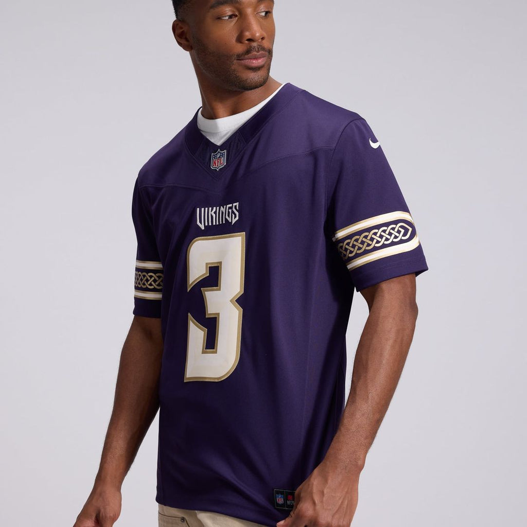 Minnesota Vikings Jordan Addison Nike 2026 Rivalries Collection Stitched Limited Jersey - Purple