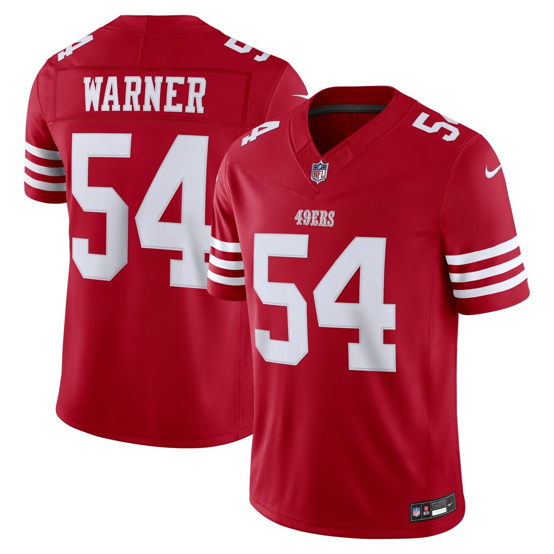 San Francisco 49ers Fred Warner Nike Alternate Vapor F.U.S.E. Stitched Limited Jersey - White