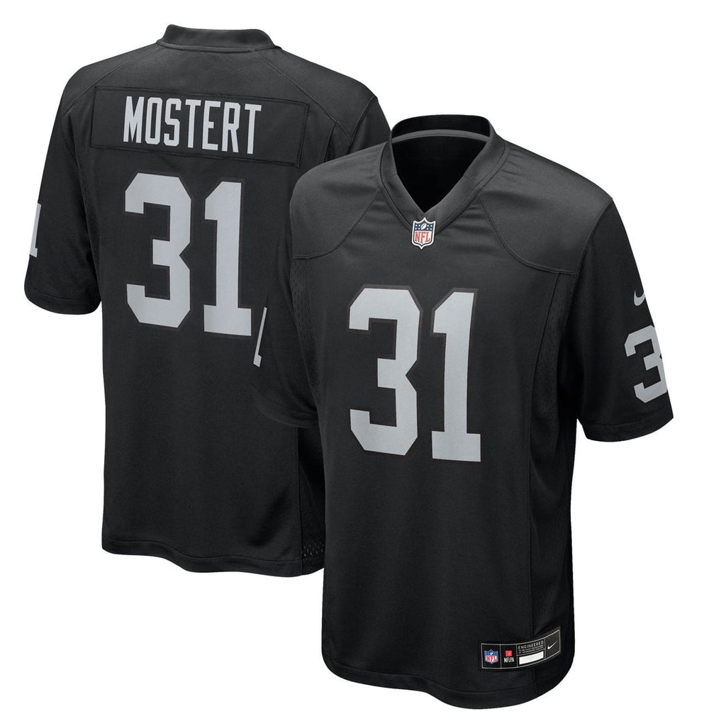 Las Vegas Raiders Raheem Mostert Nike Team Game Jersey - Black