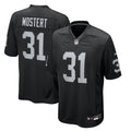 Las Vegas Raiders Raheem Mostert Nike Team Game Jersey - Black