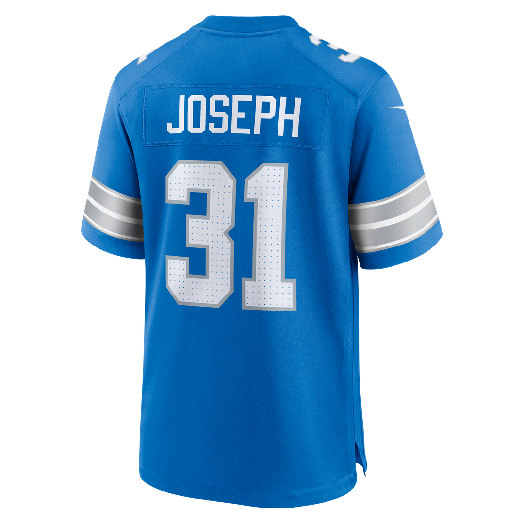 Detroit Lions Kerby Joseph Nike Team Game Jersey - Blue
