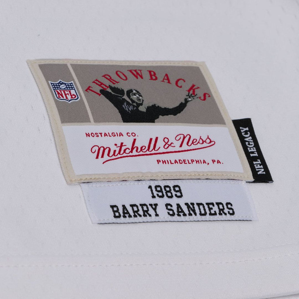 Detroit Lions Barry Sanders Mitchell & Ness 1989 Legacy Replica Player Jersey - White
