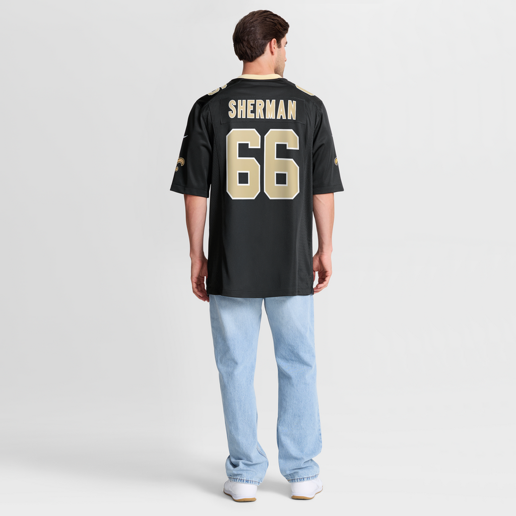 New Orleans Saints William Sherman Nike Team Game Jersey - Black