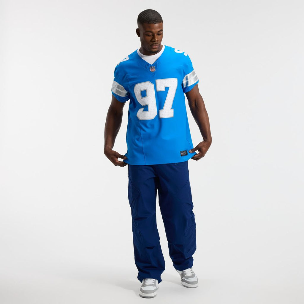 Detroit Lions Aidan Hutchinson Nike Alternate Vapor F.U.S.E. Elite Jersey - Blue