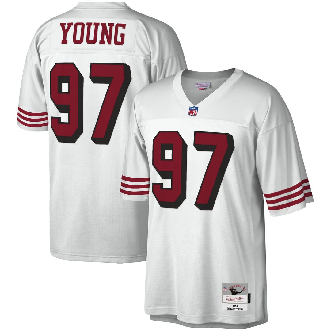 San Francisco 49ers Bryant Young Mitchell & Ness Legacy Replica Jersey - White