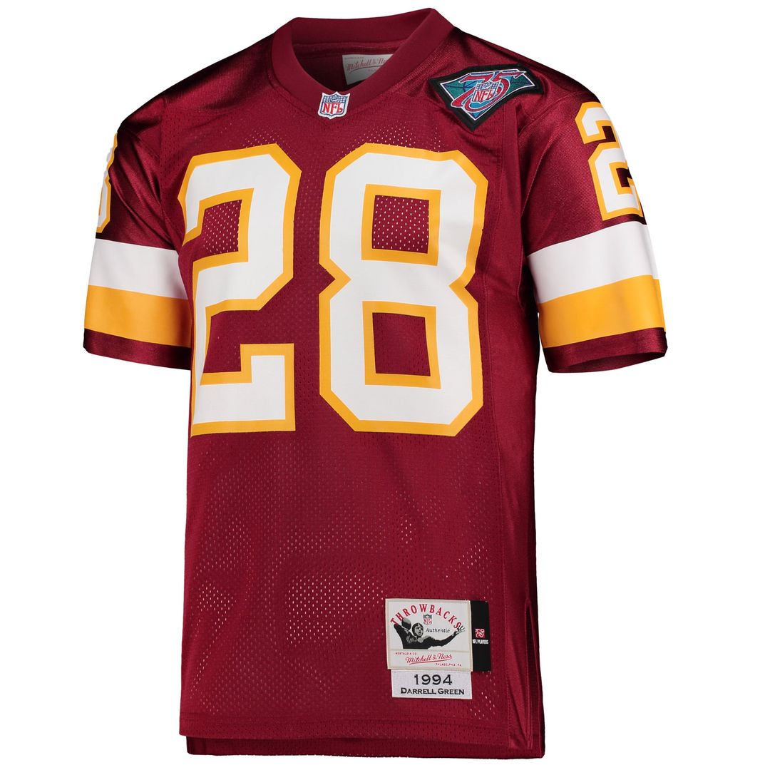 Washington Football Team 1994 Darrell Green Mitchell & Ness Authentic Throwback Retired Player Jersey - Burgundy
