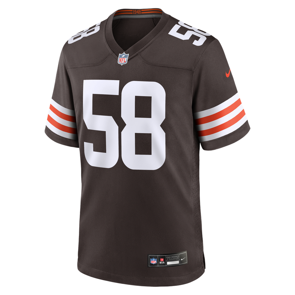 Cleveland Browns Austin Barber Nike Team Game Jersey - Brown