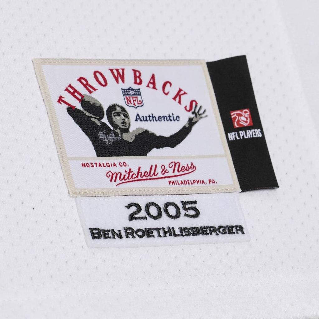 Pittsburgh Steelers Ben Roethlisberger Mitchell & Ness 2005 Authentic Throwback Jersey - White