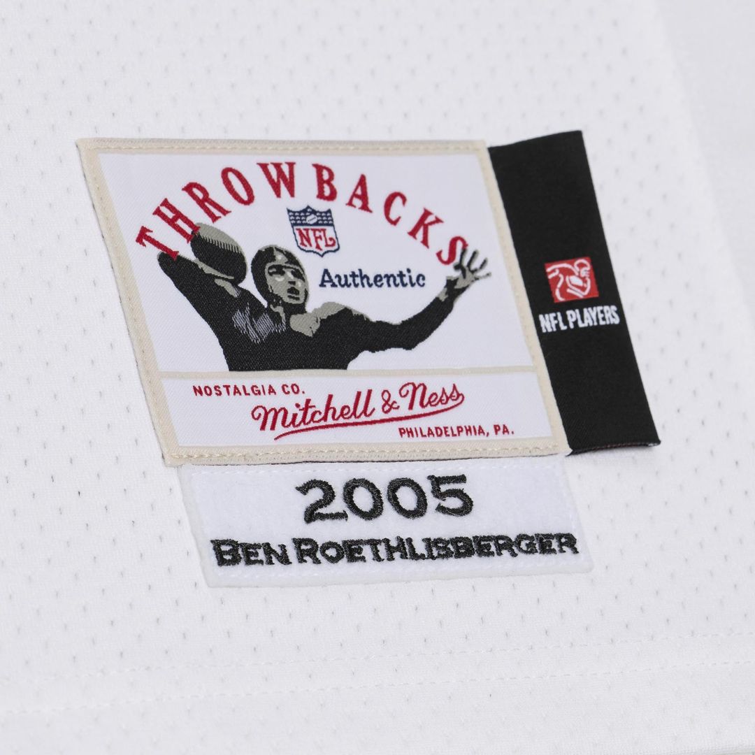 Pittsburgh Steelers Ben Roethlisberger Mitchell & Ness 2005 Authentic Throwback Jersey - White