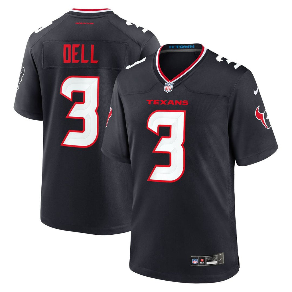 Houston Texans Tank Dell Nike Game Jersey - Navy