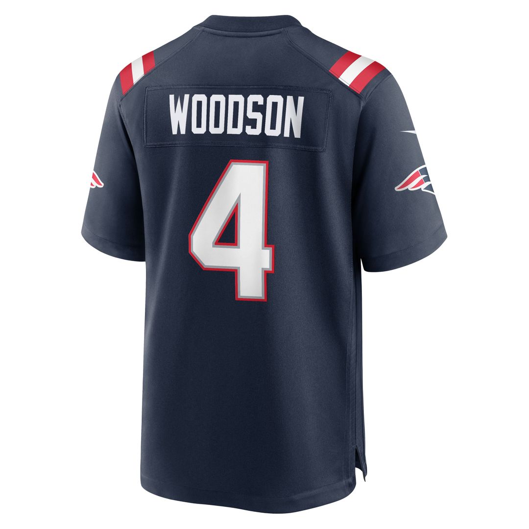 New England Patriots Craig Woodson Nike Team Game Jersey - Navy