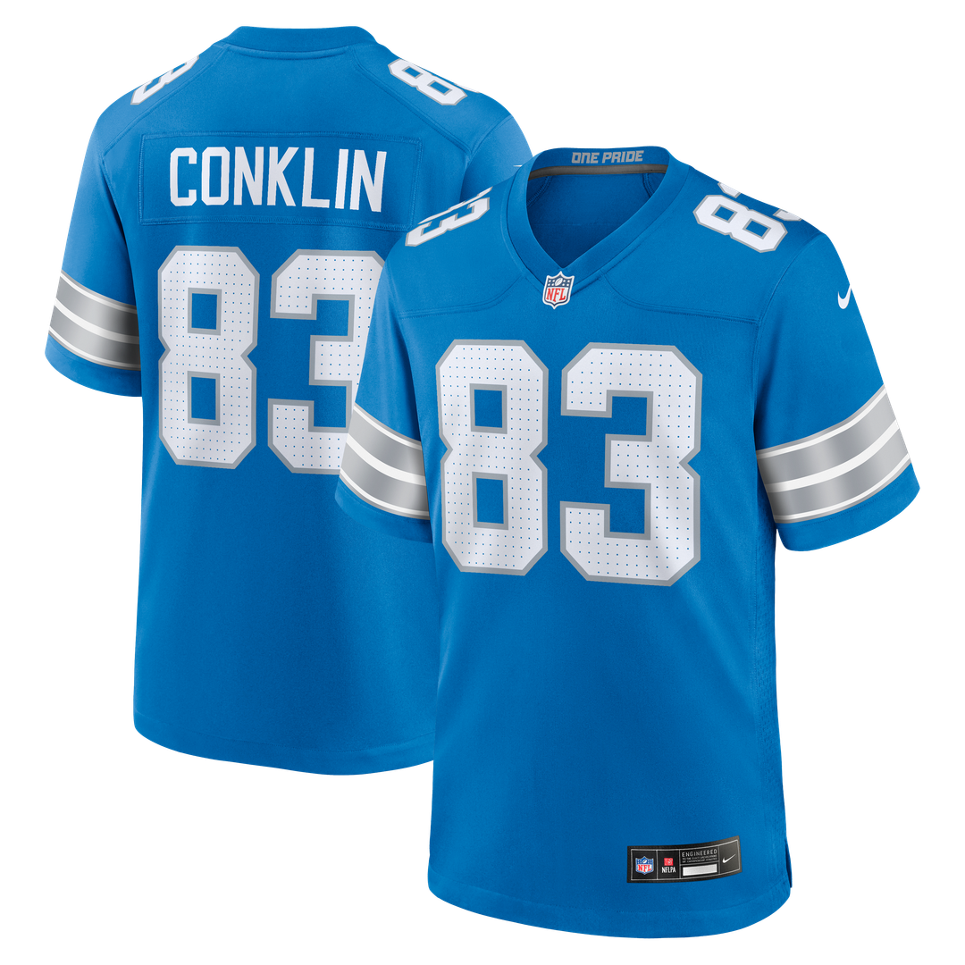 Detroit Lions Tyler Conklin Nike Team Game Jersey - Blue